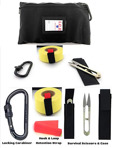 VAS HIGH Visibility Rainbow Trail Marking & Flagging Ribbon DLX Tape Trail Pack- Outdoor, Commercial & Industrial Use Organizer Utility Bag Scissors & Case Retention Strap (1 Each Color, 6 Pack)