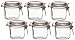 Le Parfait French Terrine Wide Mouth Glass Canning Jar with 85mm Gasket and Lid, 350 Grams (Pack of 6)