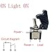 ESUPPORT Car Carbon Fiber Cover Blue LED Light Rocker Toggle Switch SPST ON Off Pack of 5