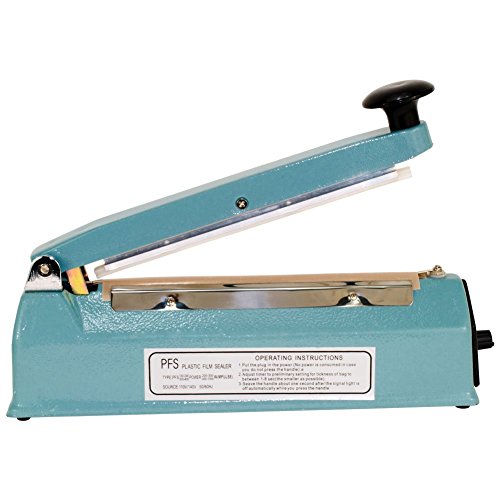 PrimeTrendz Hand Impulse Sealer Heat Seal Machine Poly Sealing With Element Grip and Teflon 12" (Inch)