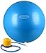 BalanceFrom Anti-Burst and Slip Resistant Fitness Ball with Pump, Blue (65cm)