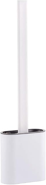 Ibergrif M34151-3 Silicone Toilet Brush with Holder Deep Cleaning Flat Brush view 4