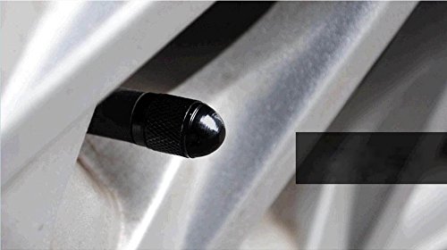 image for Godeson Black Car Tire Valve Stems Cap Bullet Style Tire Valve Cap fro