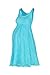 Beachcoco Women's Maternity Knee Length Sleeveless Lace Dress (S, Aqua Blue)
