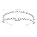 SWEETV Pearl Wedding Headband Silver Double Band Bridal Headpieces Crystal Tiara Women Hair Accessories for Women