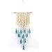 WINOMO Macrame Wall Hanging Tapestry Woven Bohemian Tapestry Geometric Wall Art Decor 90 x 45cm (Beige and Blue)