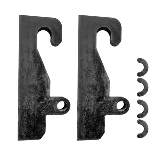 Photo 1 of 1 Pair Blank Quick Attach Coupler Compatible with JRB 416 Loader Mounts + 4 Weld-On Wear Ears for Top Hook