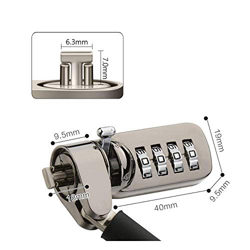 Bodyguard Laptop Lock Two Keys with 6.5 Foot Sturdy Security Cable