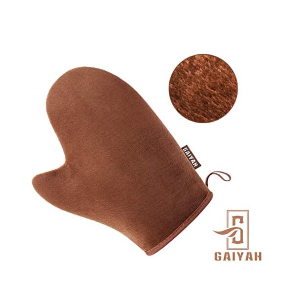 GAIYAH Self Tanning Mitt Tan Mitt - Double Sided Fake Tan Mitt Self Tan Mitt With Thumb Ultra Soft Tanning Mit