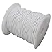2mm 100Yards Waxed Thread Cotton Cord Plastic Spool String Strap Necklace Rope Bead for Necklace Bracelet DIY Making (White)