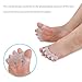Gel Toe Separator Rubber Toe Stretchers Toe Spacers Used for Cushioning and Relieve Bunion Pain Toe Straightener Achilles Stretcher for Men and Women (1 Pair)