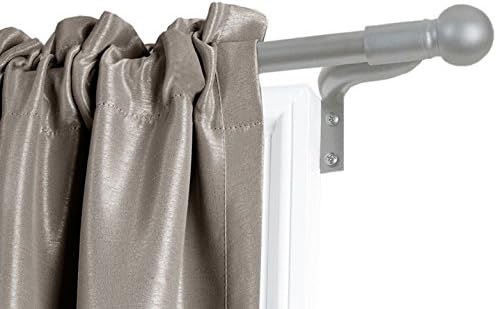 Amazon Com Maytex Easy Install Cafe Cafe Window Curtain Rod 18