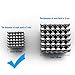 Jewelvwatchro Magnetic Fidget Toy with 216pcs Rollable Magnets Fidget Toys for Anxiety Stress Helps Focusing Magnetic Blocks Sculpture Toys Decoration Bright Silver