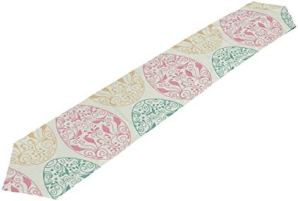 WDYSECRET Easter Egg 100% Polyester Table Runner Table Top Decoration Home Decor(13x90(in))