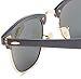 Ray-Ban RB3507 Clubmaster Aluminum Square Sunglasses, Black On Gold/Polarized G-15 Green, 49 mm