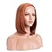 ALICE Lace Front Wigs Copper Orange Bob Wig, 14