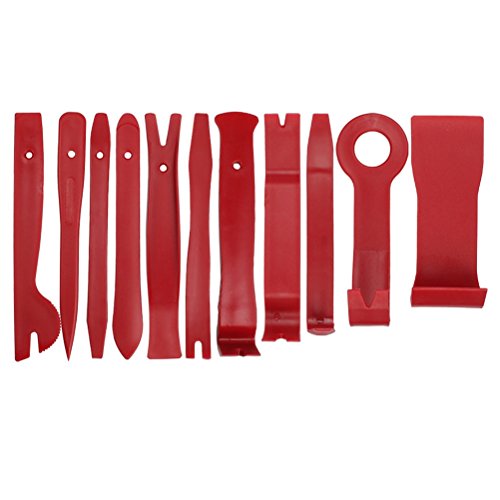 Click Here to See More Images Pengxiaomei 11 Piece Auto Trim Removal Tool Kit Door Panel Window Molding Upholstery Removal Set with Fastener Remover