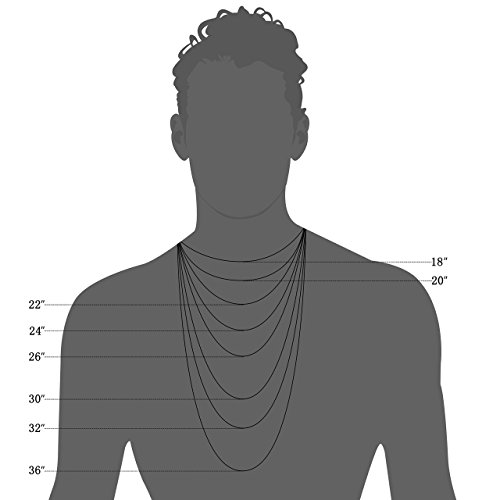 Monily Chain for Men 4MM 20 Inches Stainless Steel Figaro Necklace for Women Mens