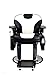 BarberPub All Purpose Hydraulic Recline Barber Chair Salon Beauty Spa Styling Equipment 6154-S8702 (Black&Creme White)