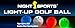 Night Sports USA Light Up Golf Ball (Pack of 4), Official Size/Weight, Red/Blue/Green/White
