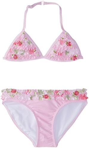 Kate Mack Big Girls' Garden Sweets Gingham Bikini, Pink, 10