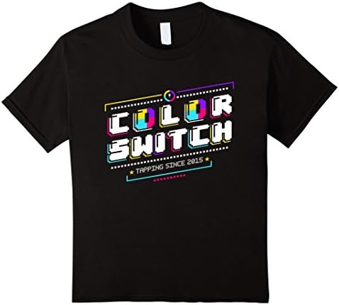 Kids COLOR SWITCH Throwback T-Shirt 10 Black