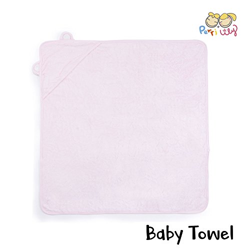 image for Perry+Lily Hooded Baby Towel and Washcloth LUXURY Set | Extra Soft 600