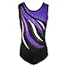 Shiny Waves Metallic Athletic Dance Gymnastics Leotard Bodysuit Outfit Girls