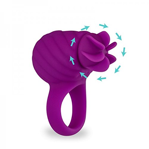 Rotating Silicone USB-Rechargeable Cock Ring - Anillo Pene Cock Ring - Anillo Vibrador - Cock Rings