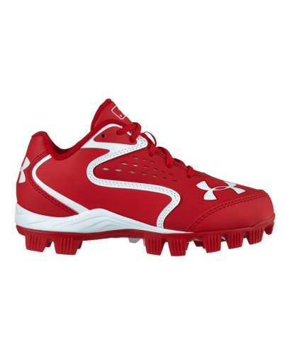 Under Armour Kids' UA Clean Up Low RM Baseball Cleats 2 Red