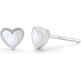 Boma Jewelry Sterling Silver Heart Stud Earrings