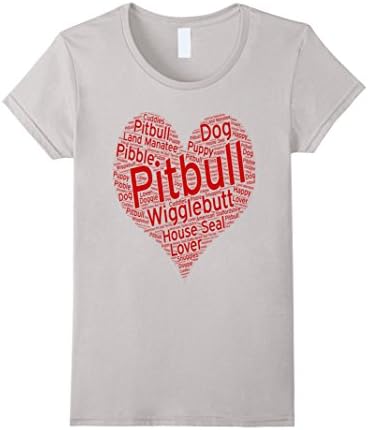 Womens Pitbull Wiggle butt House Seal Land Manatee T-Shirt Small Silver