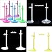 Dengguoli 12 Pcs Mixed Doll Stand Display Holder for Mini Dolls (Transparent)