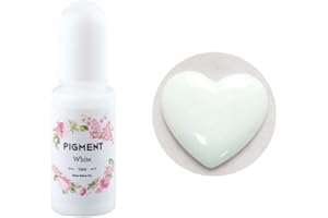 AGCFABS 10ml Epoxy UV Resin Mix Color Liquid Pigment Colorant Resin Pigment Quick Drying DIY Crafts Jewelry Making Tools 26 Colors (White)