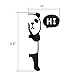 bouti1583 2 Pcs Switch Sticker, Cute Cartoon Panda Wallpaper, Creative Personality Wall Stickers for Kids Living Room Office Decoration