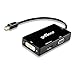gofanco Mini DisplayPort 1.2 to VGA/DVI/HDMI Display 4Kx2K mDP 3 in 1 Monitor Adapter - Thunderbolt 2 Compatible, Gold Plated, for MacBooks, Surface Tablets, Chromebook Pixel and Mini DP Laptops primary