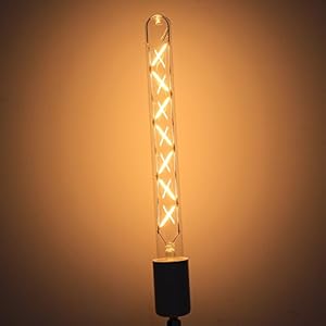 Tatalantai 4 Stück Edison Röhrenlampe E27 7W LED Glühfaden Filament