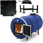 Sonret Barrel Fire Kit – Perfect for 30-55 Gallon Barrel Metal Barrel - Camping Equipment Barrel Stove Kits - Fire Wood Camp 