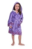 Texere Girl's Plush Terry Cloth Bathrobe (Butterfly) Best Gifts for Girls