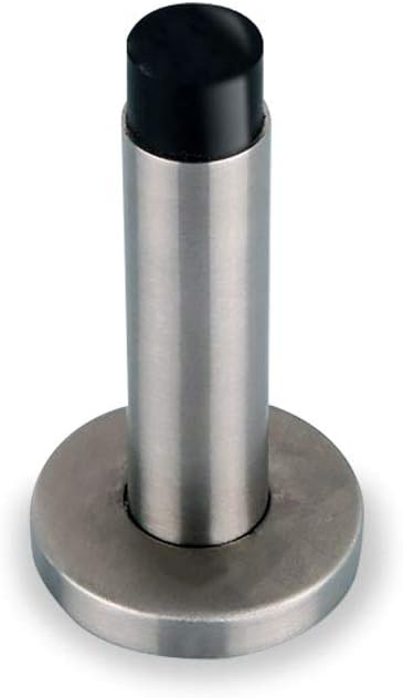 NUZAMAS Set of 4 Door Stop Stoppers Chrome Silver Heavy Duty 304 Stainless Steel Brushed Finish Door Stopper Wall Mounted - Image 3