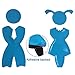 RJWKAZ Bathrooms Signs Acrylic Adhesive Backed Unisex Bathroom Sign 7
