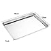 Bastwe Baking Sheet Cookie Sheet Set Of 2, Pure Stainless Steel 16 Inch Baking Pan, Professional Bakeware Oven Tray, Healthy, Non-Toxic, Mirror Finish, Rustproof, Easy Clean, Dishwasher Safe