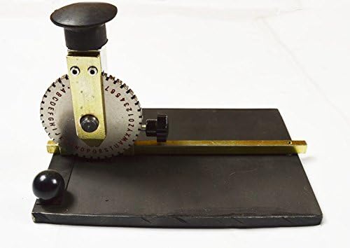 Hand Tool Manual Embossing Machine Dog Tag Metal Plate Stamping Embosser