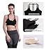 QUEENIEKE Women's Light Support Double-T Back Wirefree Pad Yoga Sports Bra Size M Color Black Pro