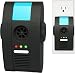 BugzOff Pest Control Ultrasonic Repellent Electronic Plug-In Repeller for Insects - Best Products for Cockroach, Rodents, Fly, Roaches Ants Spiders, Fleas, Mice Indoor Air Purifier (Black)