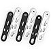 NICEDACK Premium Travel Hangers - 6 Pack Portable Folding Clothes Hangers - Super Bearing Collapsible Hanger Foldable Clothes Drying Rack for Travel, Indoor and Outdoor Use (Black&White)