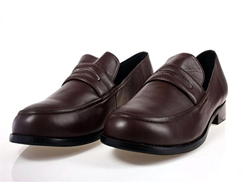 Mtxc Men's Final Fantasy£ºType-0 Cosplay Machina Uniform Shoes Brown