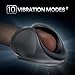 Vibrating Male Masturbator, Handhold Men Masturbation Penis Vibrator with 10 Modes for Glans Ejaculation, Allovers Adjustable Size Male Vibrator Sex Toy for Improving Men’s Sexual Stamina.