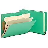 Smead End Tab Classification File Folder, 2 Divider, 2