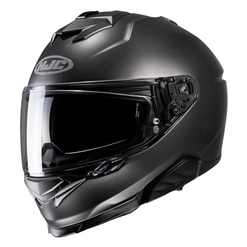 HJC I71 Integrated Motorcycle Helmets Semi Flat Titan
